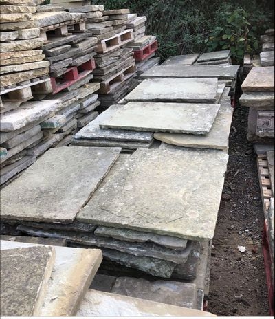 Beautiful reclaimed stone and slates in London Colney