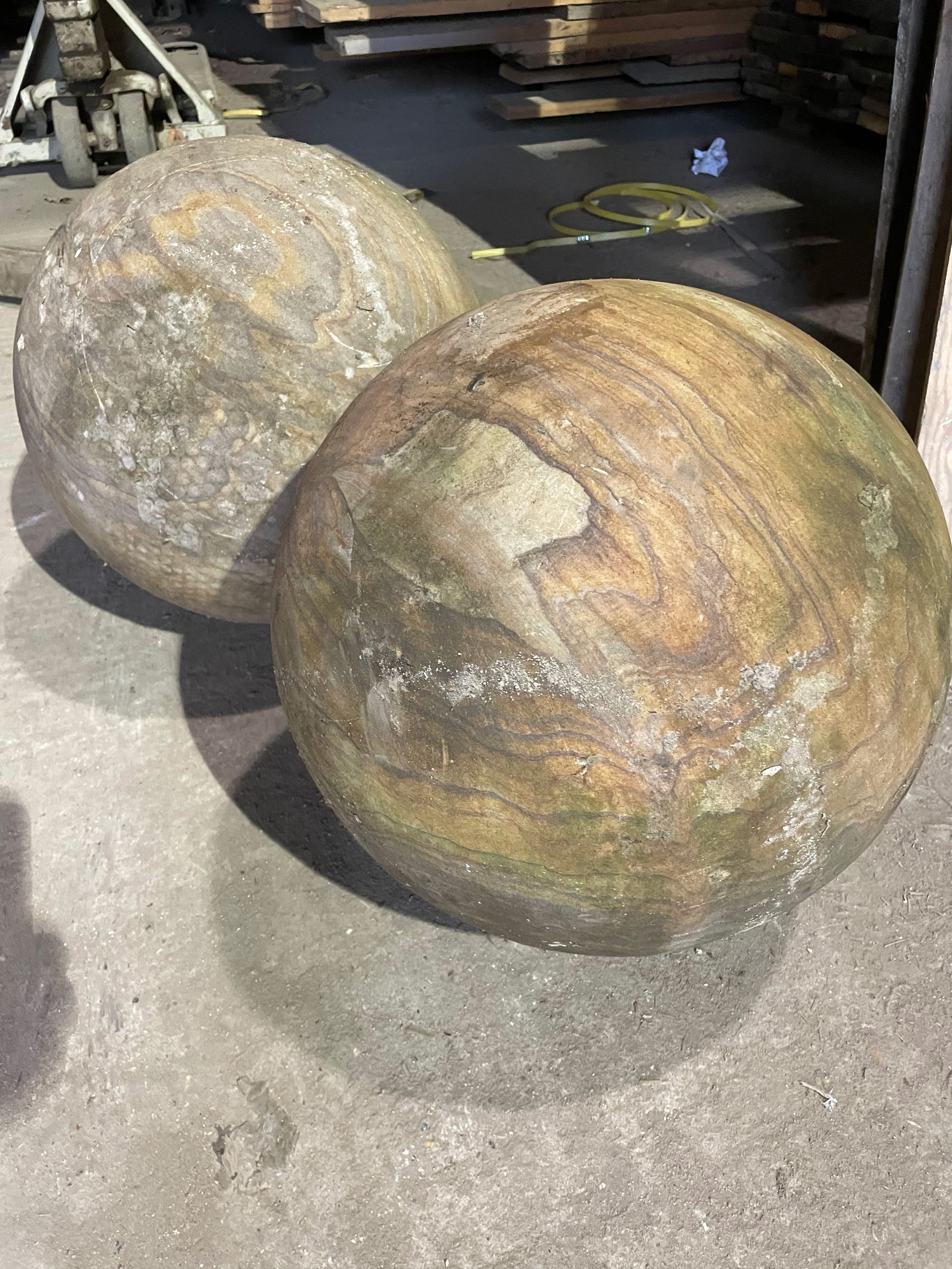 wooden spheres