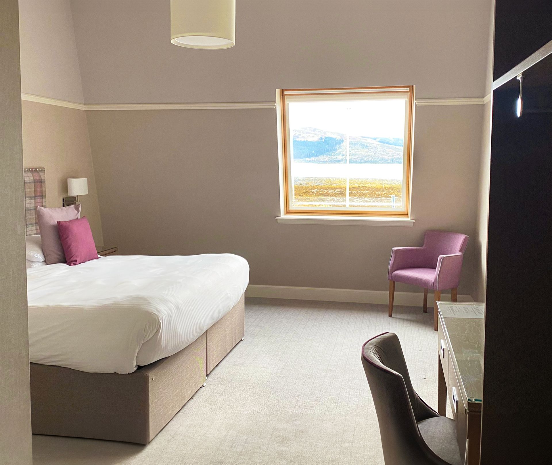 Superior Double or Twin sea view room at Balmacara Hotel at the Highlands in Scotland