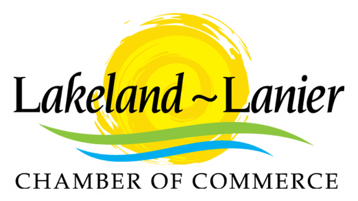 A logo for the lakeland lanier chamber of commerce