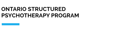 A logo for the ontario structured psychotherapy program