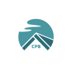 A logo for a company called cpb with a mountain in the middle of a circle.