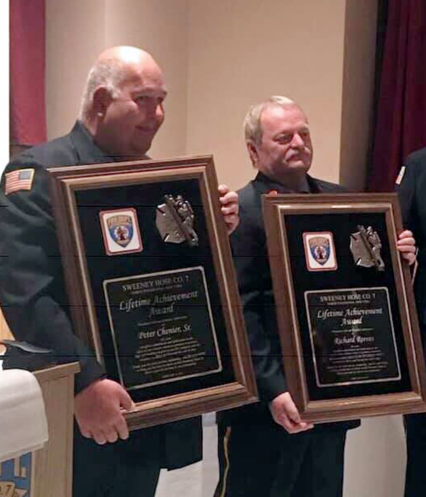 Sweeney Hose CO. 7 Lifetime Achievement Plaque