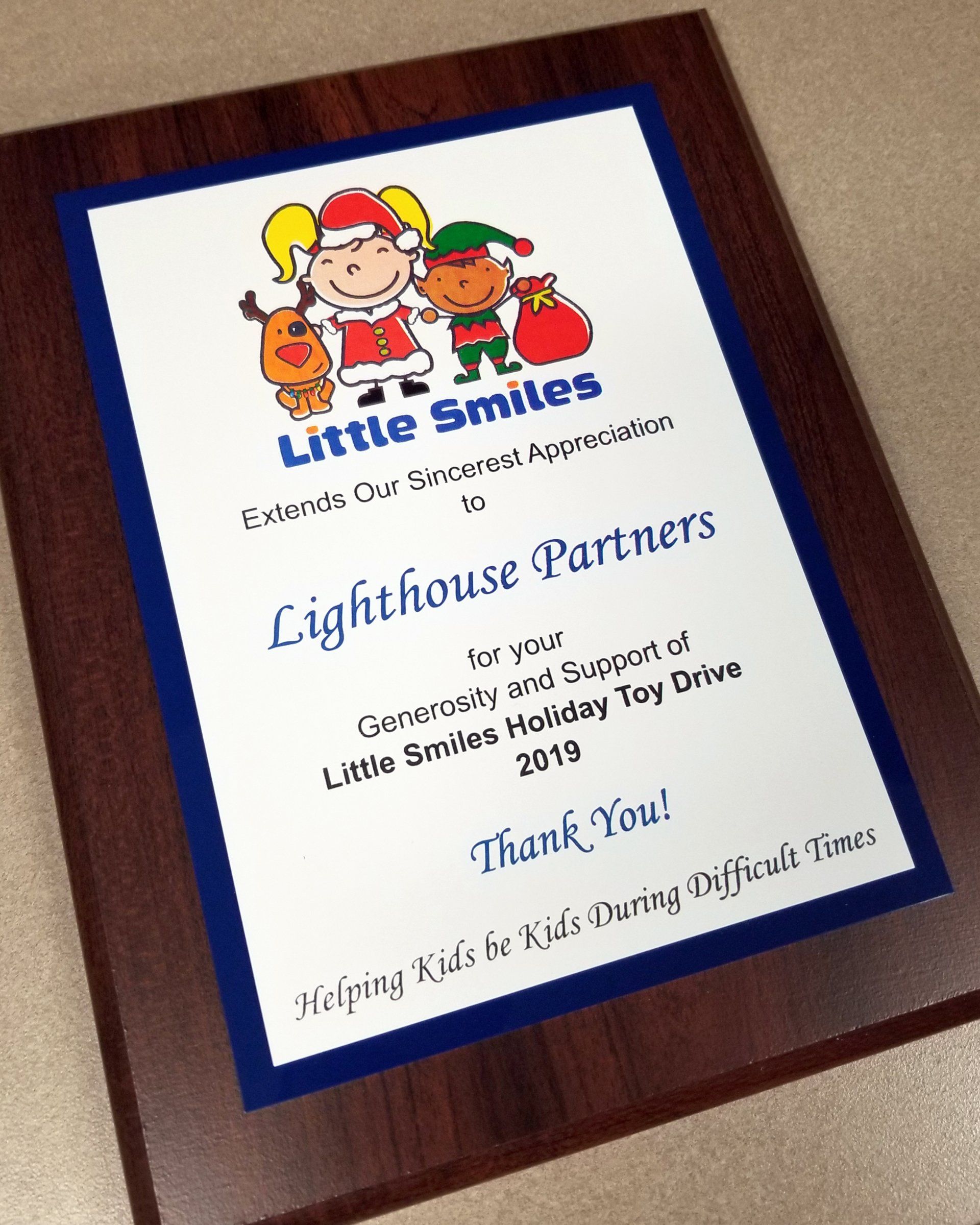 Little Smiles Holiday Plaque