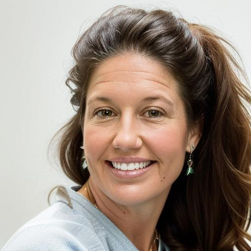 A man wearing glasses and a blue shirt is smiling