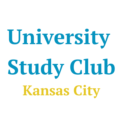 A logo for the university study club kansas city