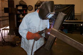 Industrial Worker — Welding With Sparks in Mansfield, TX Industrial Worker — Welding With Sparks in Mansfield, TX