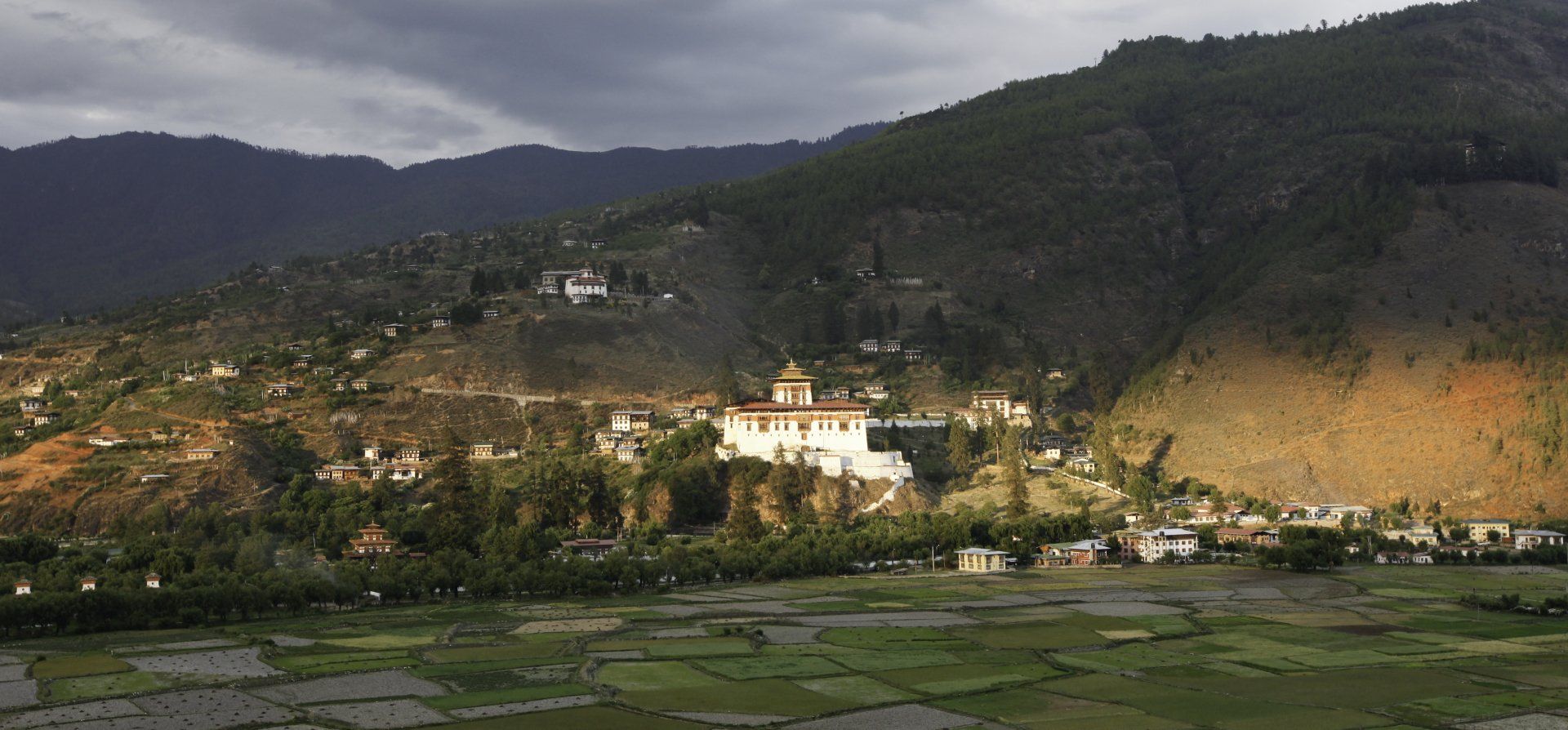 View of Paro Dzong from Zuri Dzong Hike