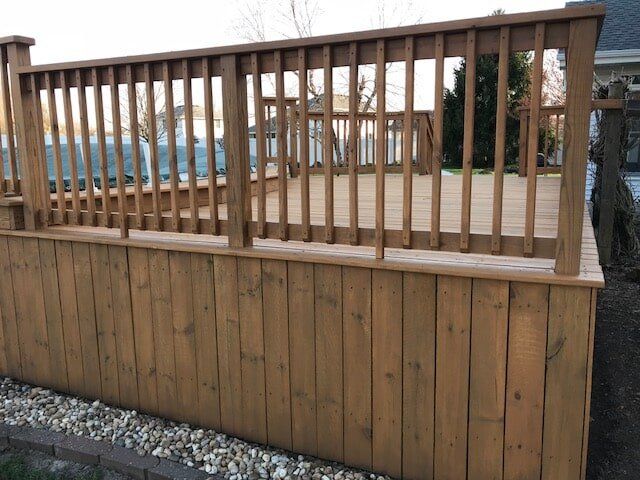Before Deck Fences Protection - Restoration in Kankakee, IL