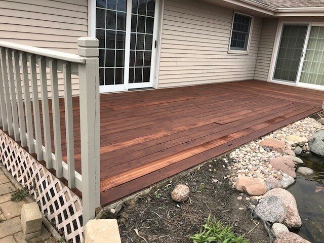 Deck Protection Before - Restoration in Kankakee, IL