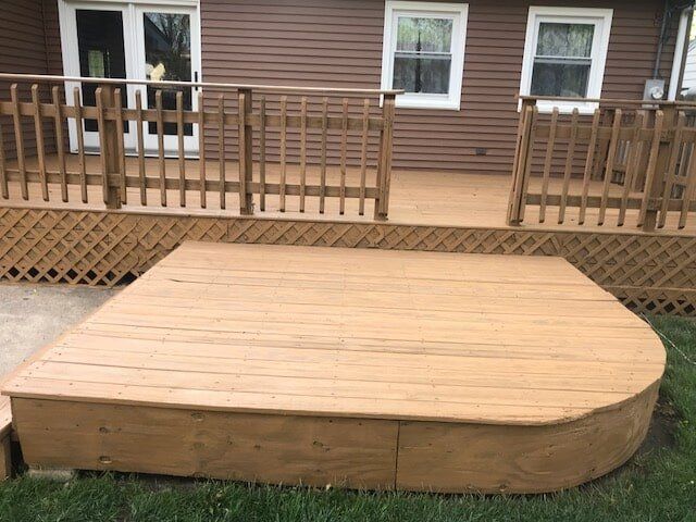 Before Deck Protection - Restoration in Kankakee, IL