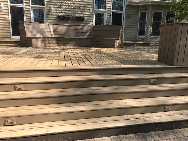 Before Deck Steps Protection - Restoration in Kankakee, IL