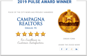 2019 Pulse Award Winner Campagna Realtors Dallas Texas