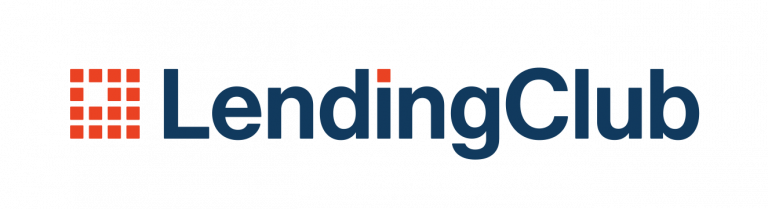 A logo for lending club is shown on a white background