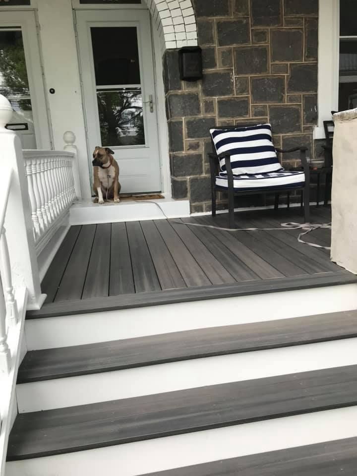 A Dog And The Deck Installed — Quakertown, PA — Unity Exteriors