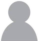 Silhouette of a person with a round head and a curved body; a placeholder icon.