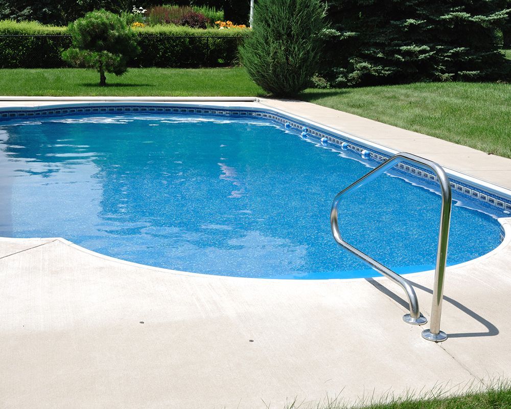 Inground Swimming Pool Installation in Voorhees Township, NJ – Beautiful backyard pool with sunny da