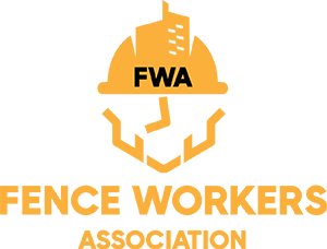 A logo for the fwa fence workers association