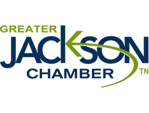 The logo for the greater jackson chamber tn