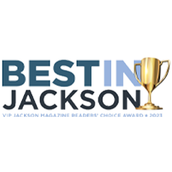 The logo for bestin jackson magazine readers choice award