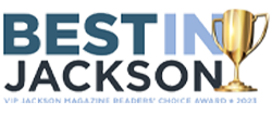 The logo for best in jackson magazine readers choice award