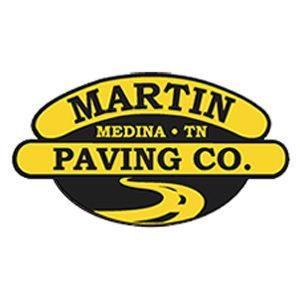 Martin medina tn paving co. logo on a white background