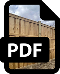 A pdf file with a picture of a wooden fence.