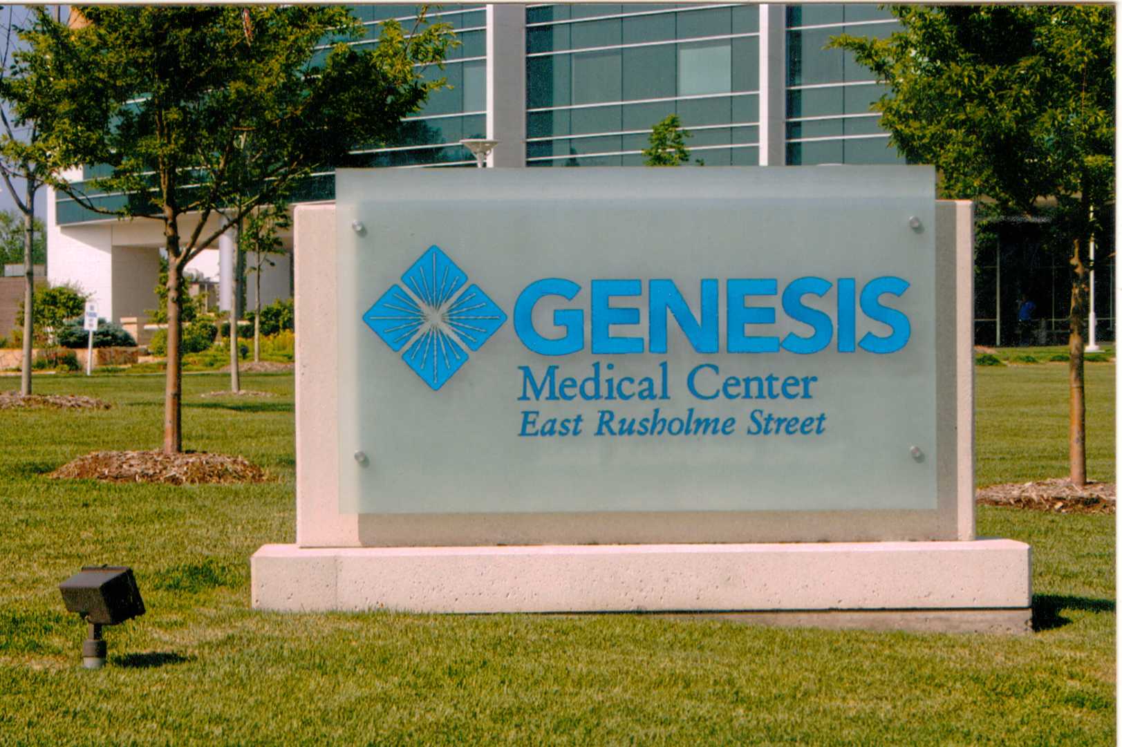 Hospital Sign — Bettendorf, Iowa — The Glass Blast