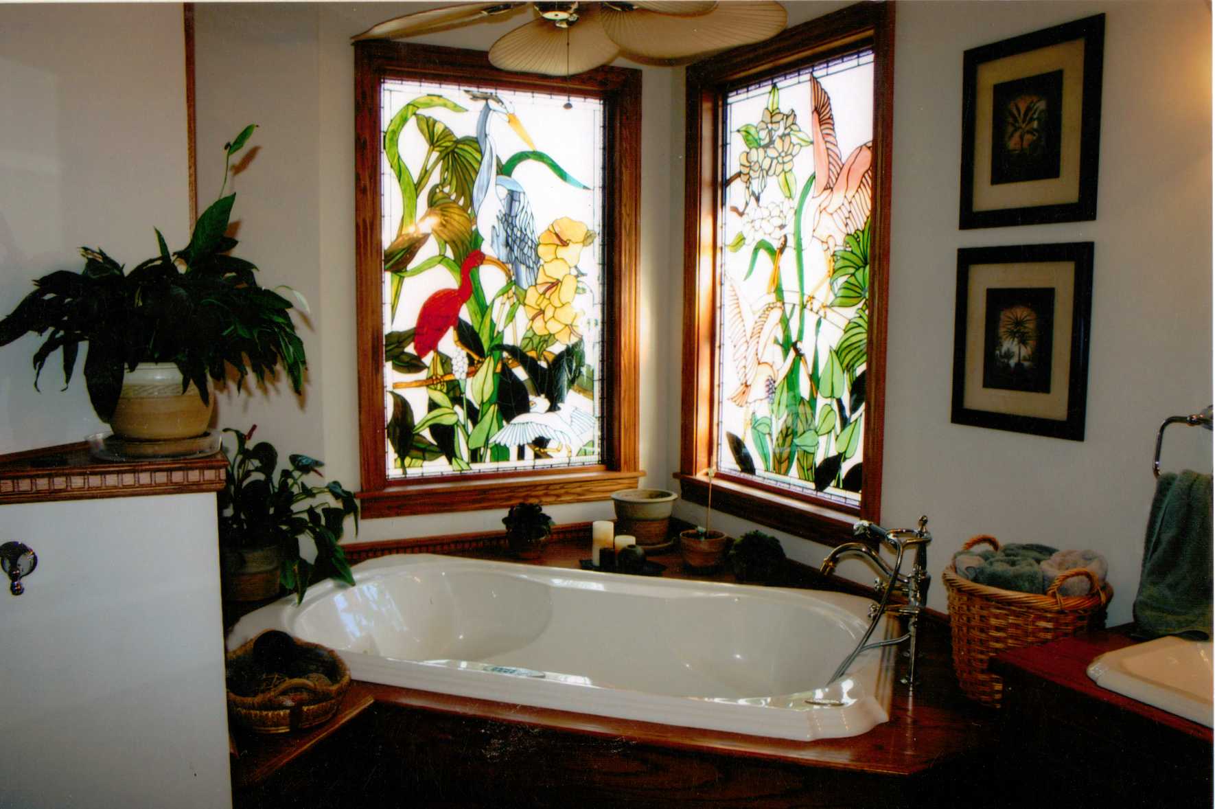 Stained Glass In The Bathroom — Bettendorf, Iowa — The Glass Blast