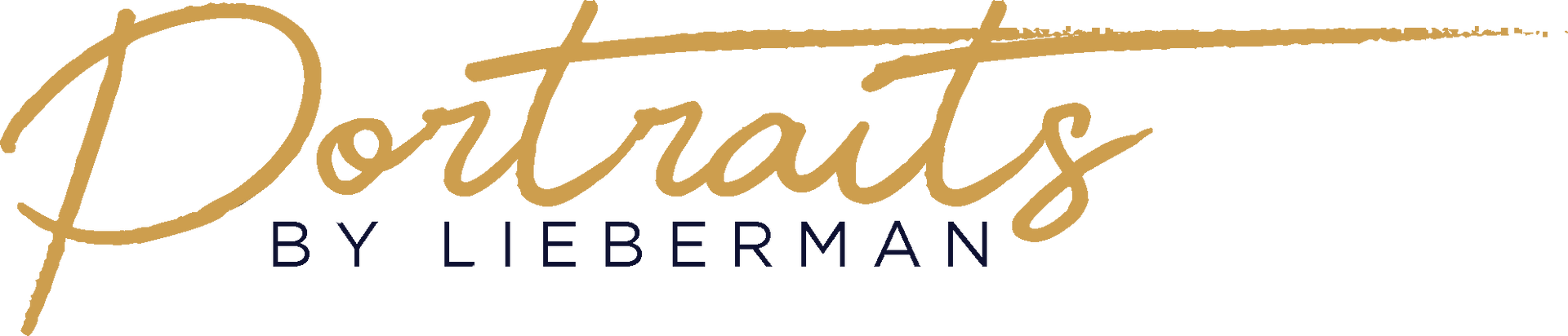 It is a logo for portraits by lieberman.