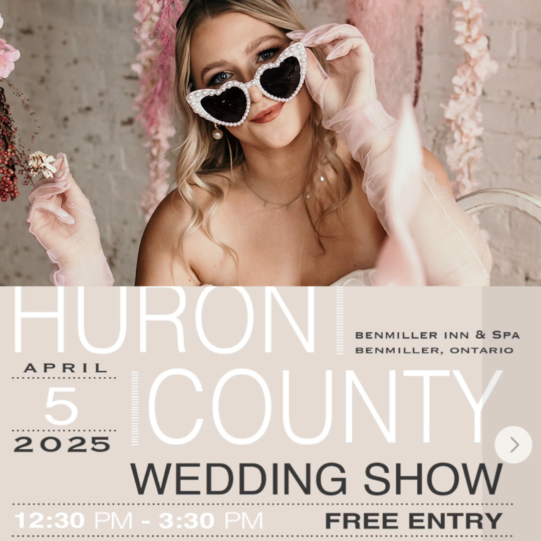 Huron County Wedding Show, April 5, Benmillar Inn