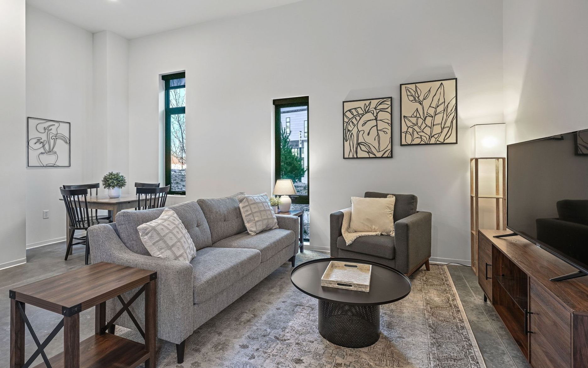 Modern apartment living room Stevens Point
