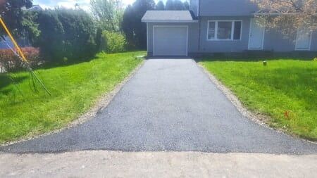 Crack Filling Project — Small Asphalt Driveway in Syracuse, NY