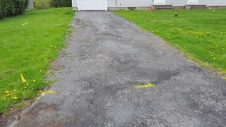 Asphalt Sealing Project — Small Driveway in Syracuse, NY