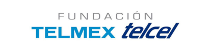Logotipo de la Fundación Telmex Telcel en azul y gris sobre fondo blanco.