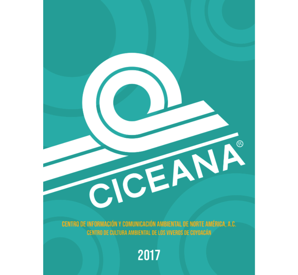 Portada turquesa del informe CICEANA con logotipo blanco y el año 2017.