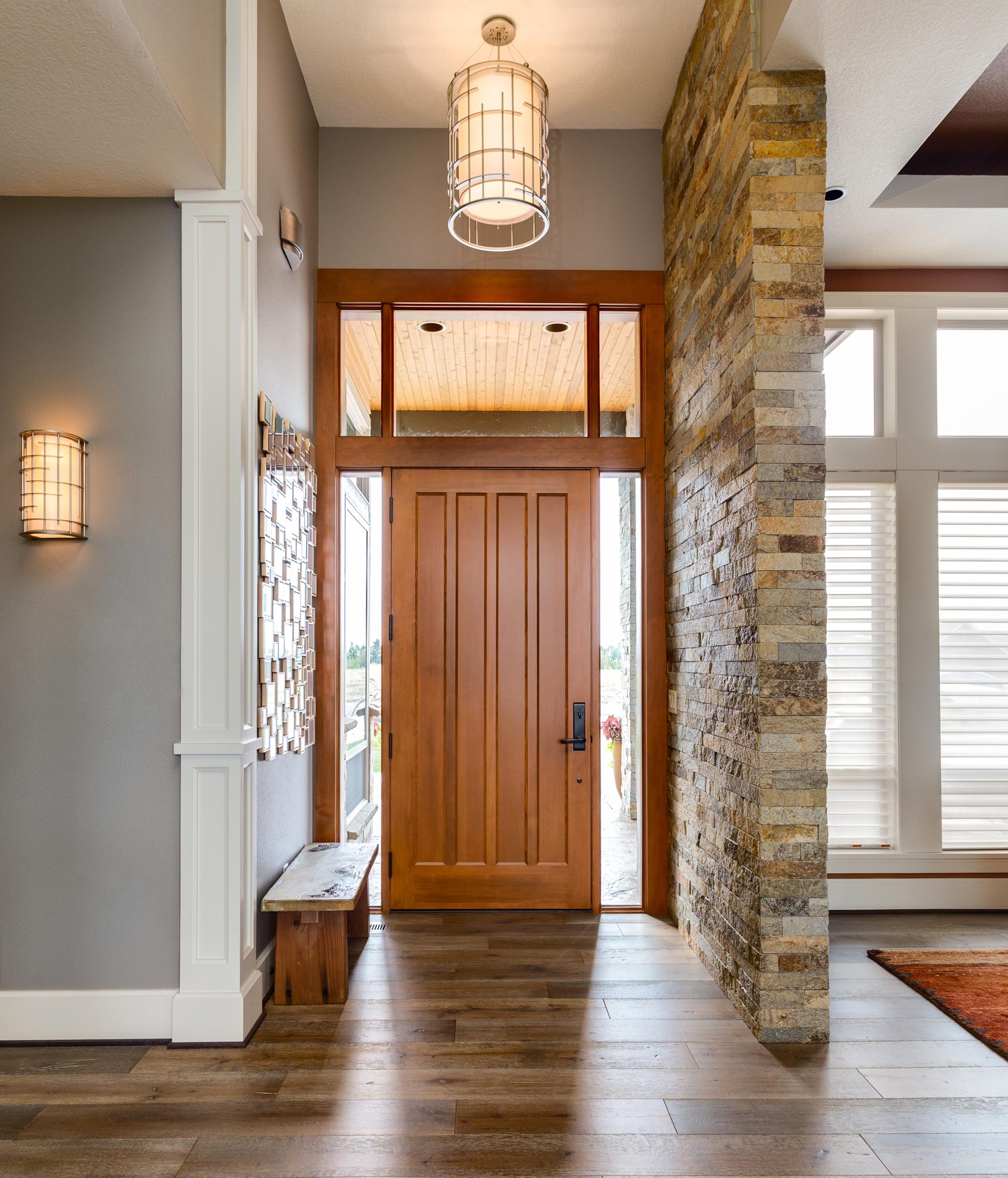 Wooden Floor and Front Door — Clarksville, IN — Wilson Renovations, LLC