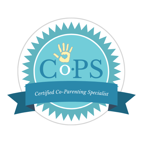 A logo for cops certified co-parenting specialist
