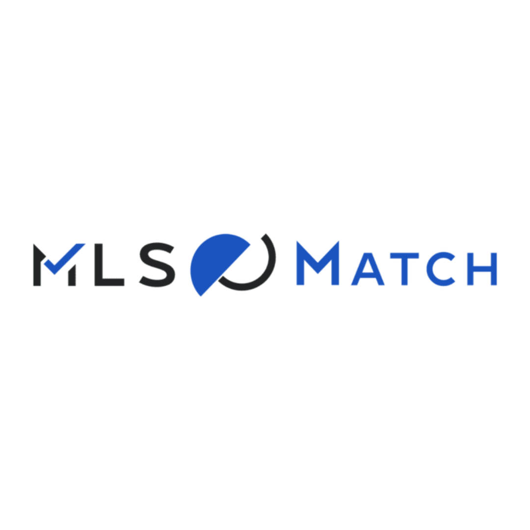 MLS Match logo with stylized globe element, blue and black text.