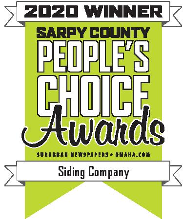 2020 winner sarpy county people's choice award for siding company badge