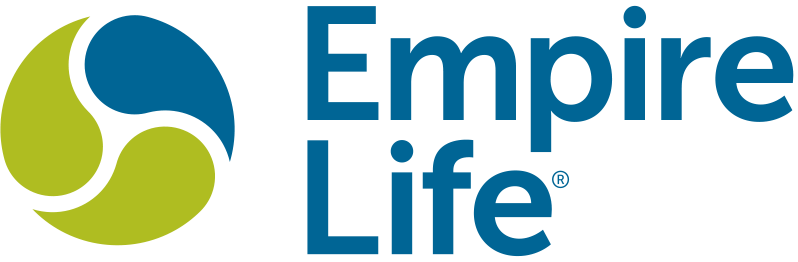 Empire Life logo with a teal and green circular design. Text is teal.