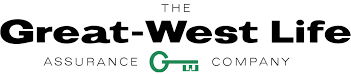 Logo for Great-West Life. Black text, 