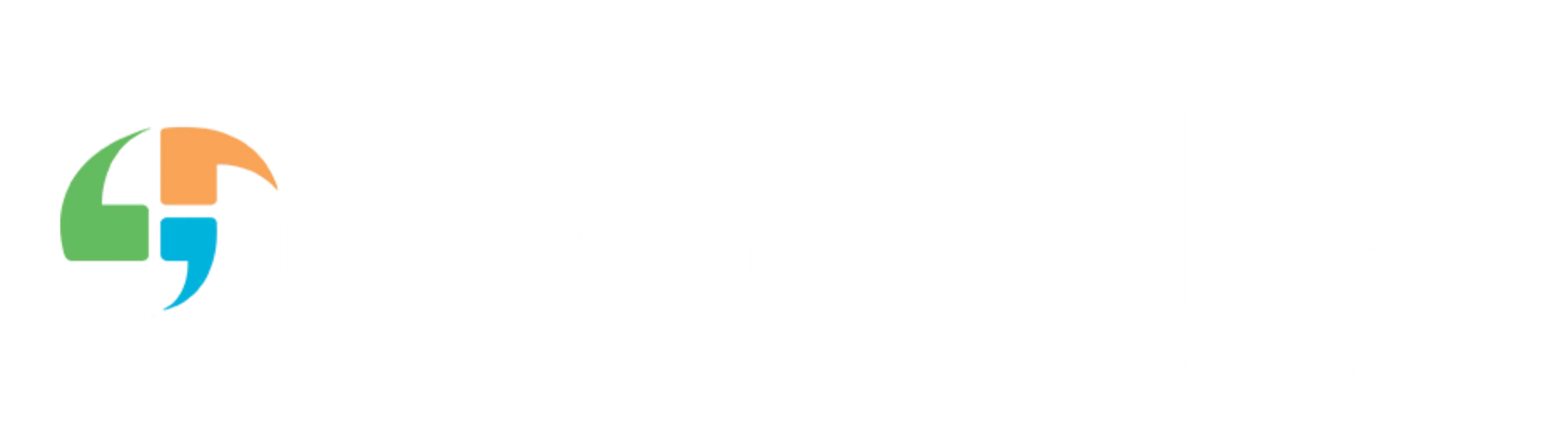 Kingston Chamber of Commerce logo with green, blue, and orange circular design.