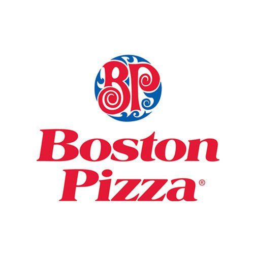 Boston pizza logo on a white background