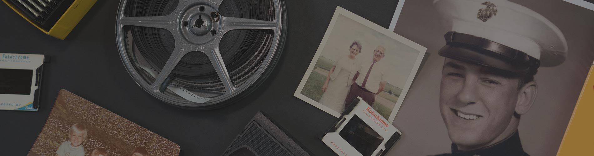 prints and slides of family pictures