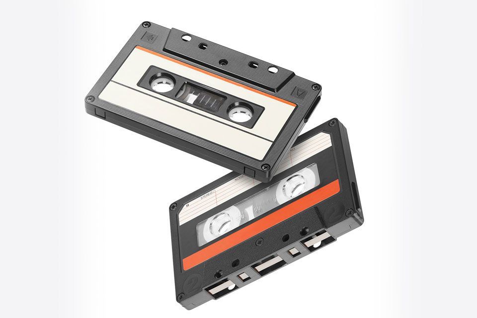 Two audio cassette tapes