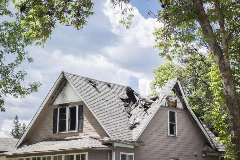 Storm Damaged Roof