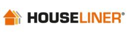 A logo for a company called houseliner with an orange house.