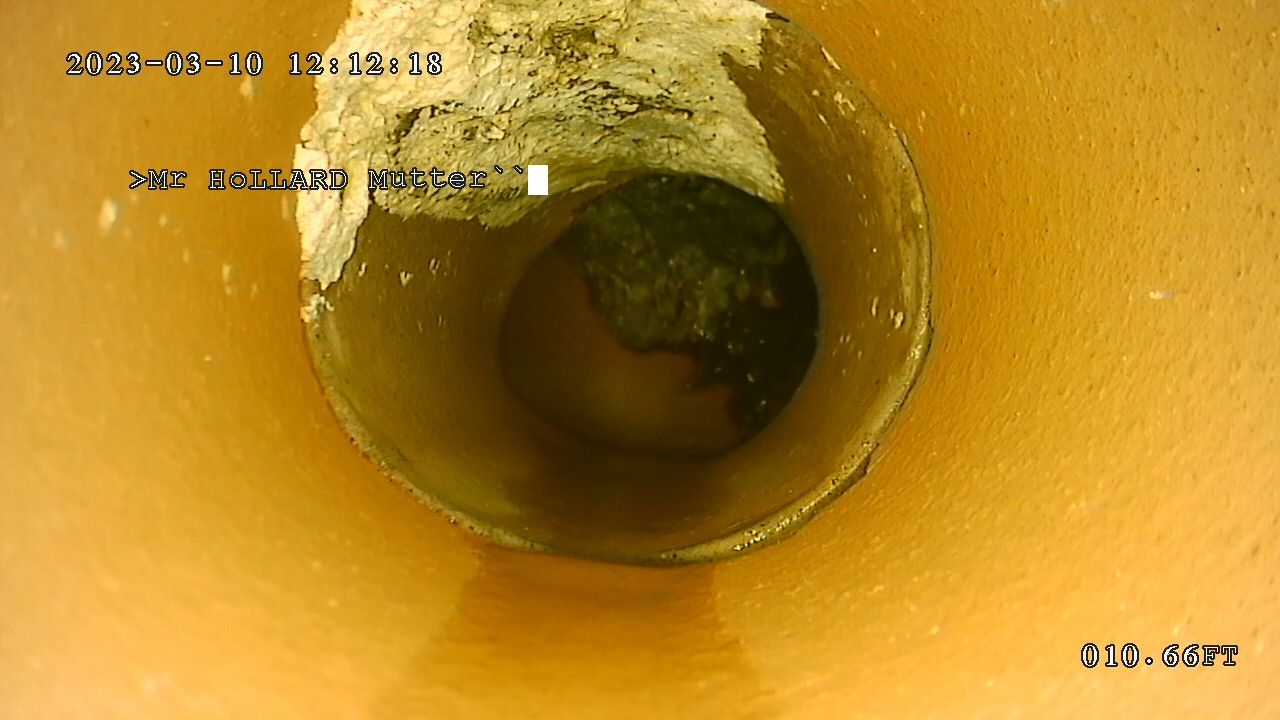 A close-up of a drain before pipe relining by Steyn's Plumbing in Lynnwood, Pretoria.