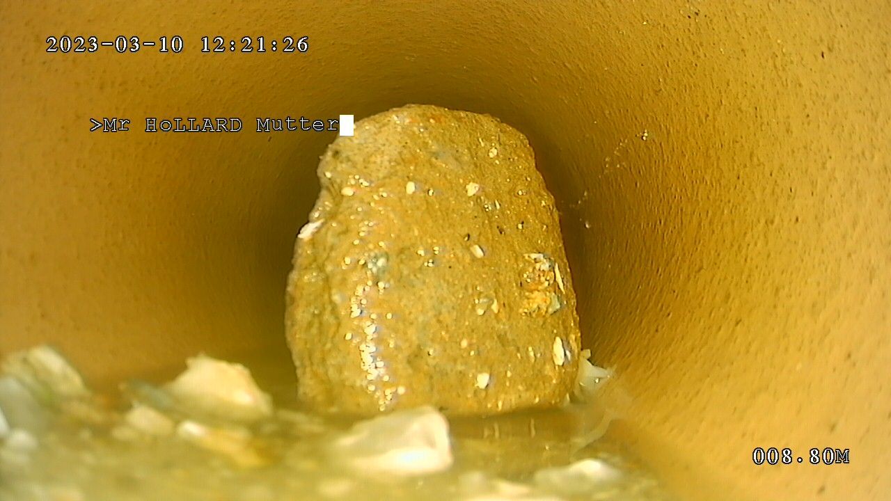 A close-up of a drain before pipe relining by Steyn's Plumbing in Lynnwood, Pretoria.